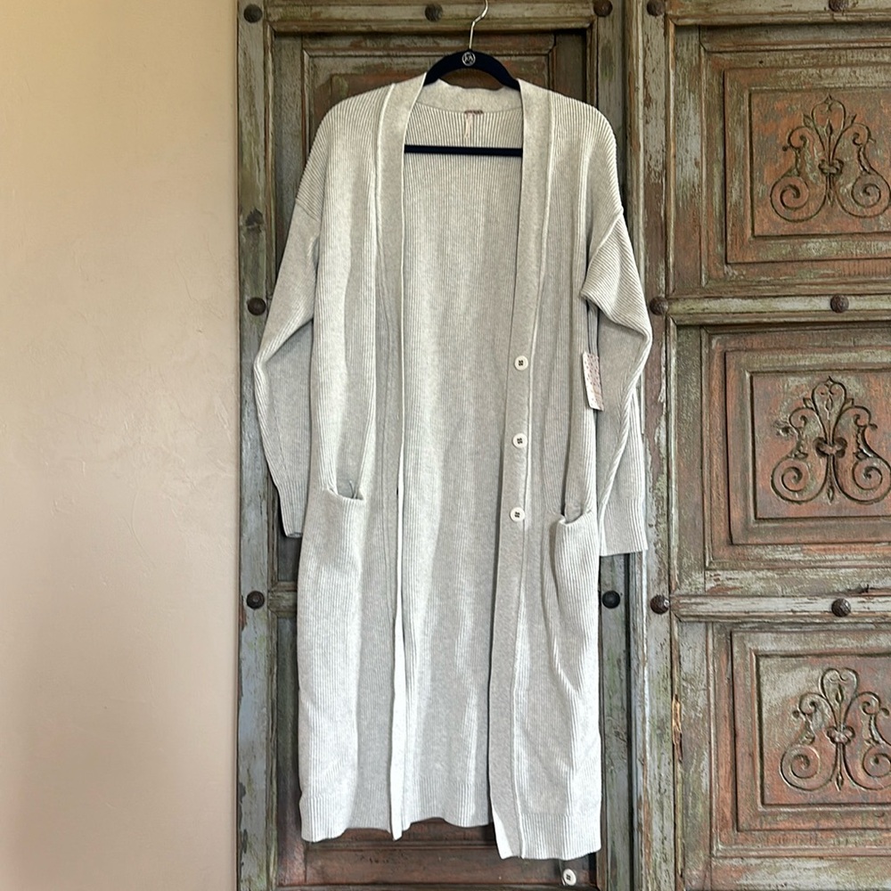 Free People cardigan duster new with tags